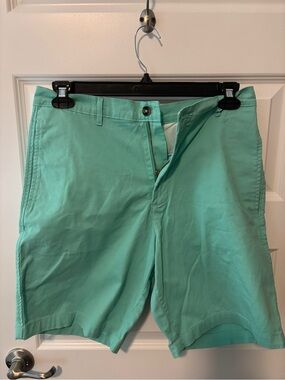 Men's Mint Green Cotton Shorts